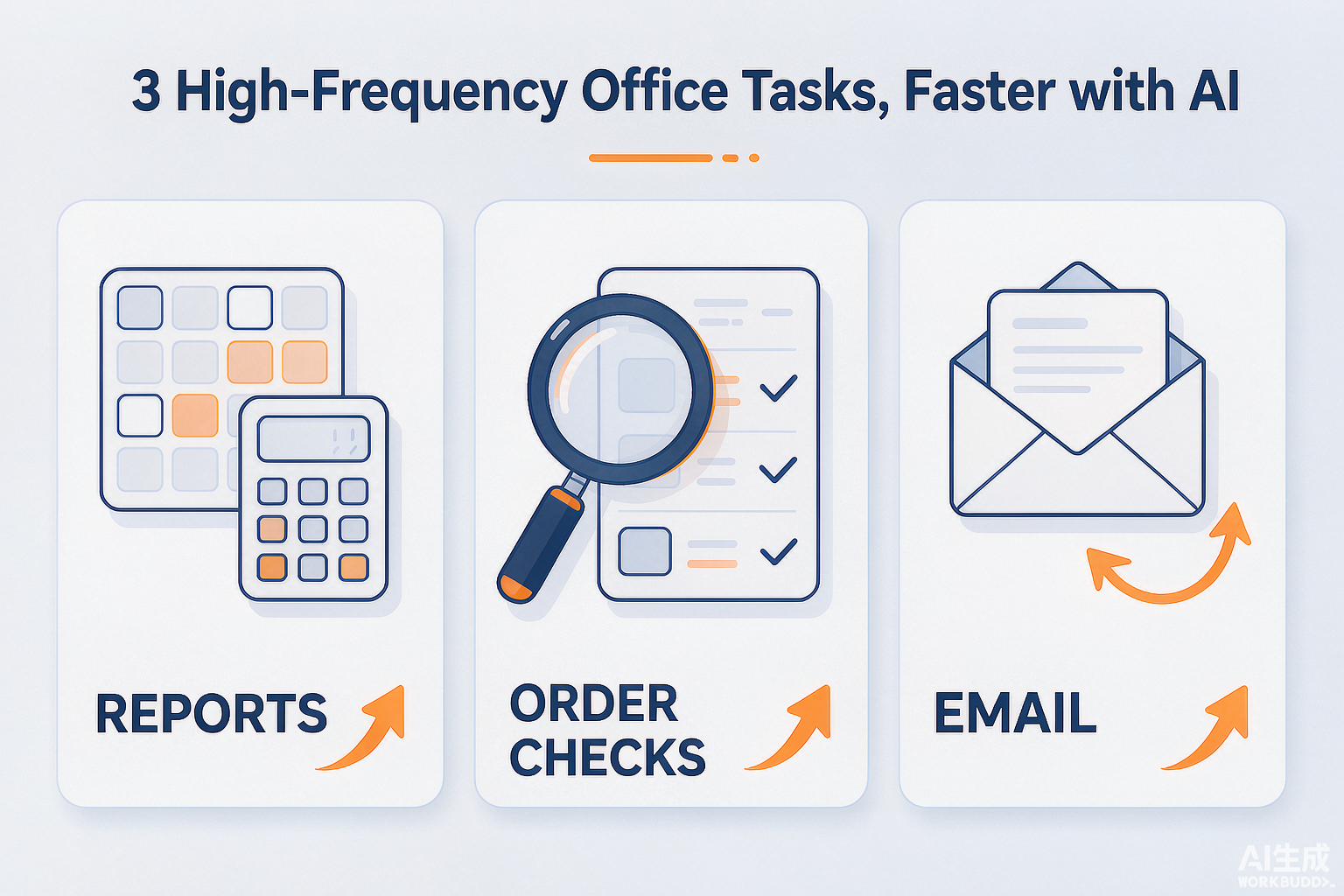 Infographic of three manufacturing efficiency gains