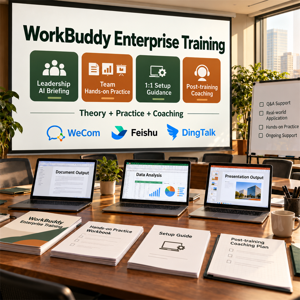 WorkBuddy enterprise training scenario